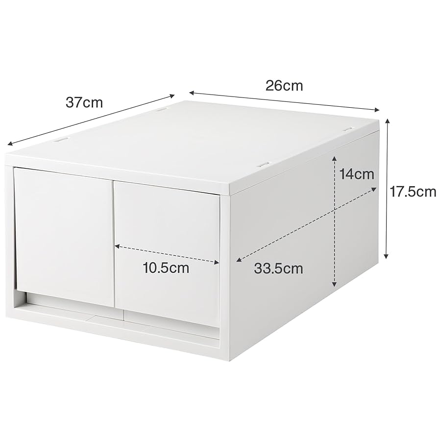 無印良品　ポリプロピレンケース　引出し式　ホワイトグレー Amazon｜無印良品 ポリプロピレン 小物収納ケース 中 引出2個